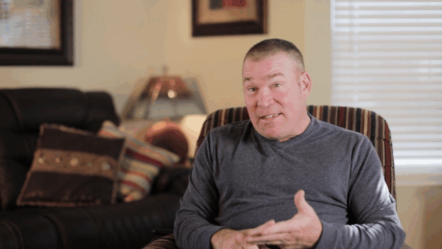 Tom, a patient living with LEMs, speaking about working with a PAL.