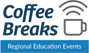 Logo for Coffee Breaks, regional educational events, hosted by a PAL